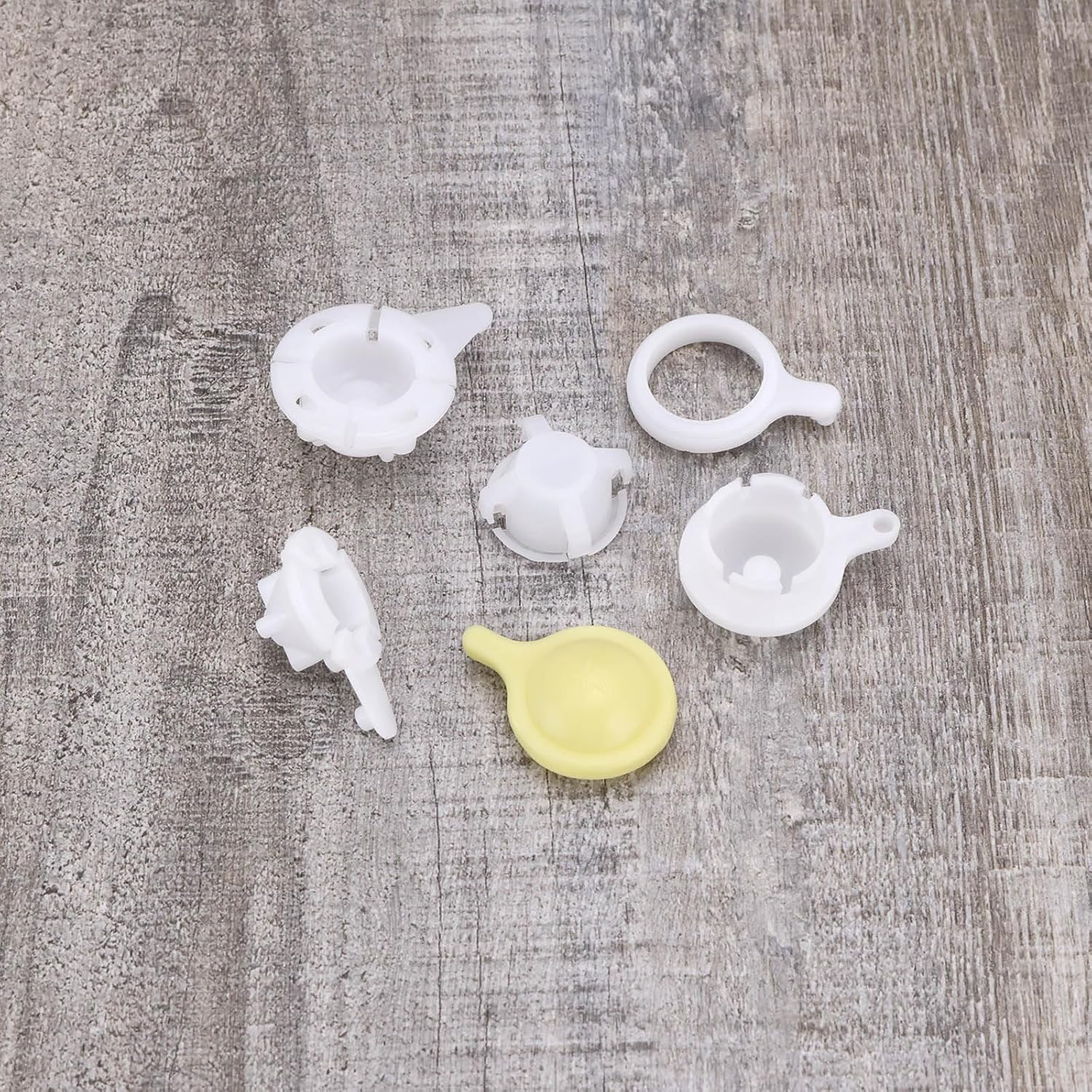 2Sets Car Windshield Wiper Linkage Bush 215Tt12 Ln85 Windshield Wiper Motor Linkage Rod Arms Bush Kit, White and Yellow