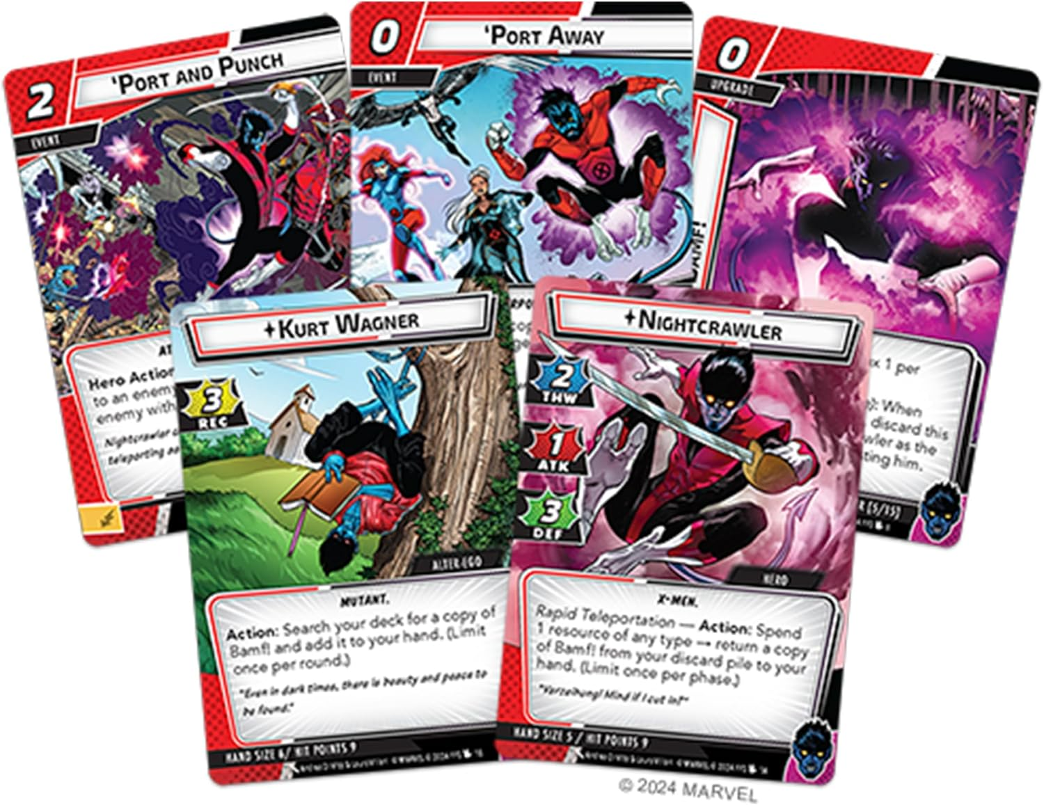 Asmodee North America Marvel Champions: Nightcrawler Hero Pack Card Game image number 2