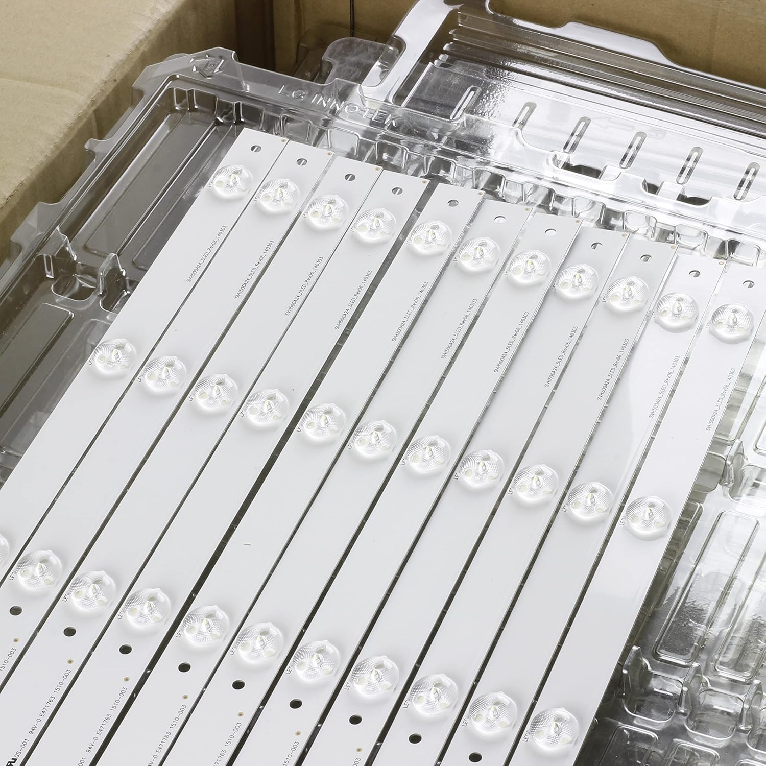 ALMVIS 11 Pcs/Set LED Backlight Strip HD500DF-B54/58 LTDN50D LTDN50K LTDN50K220WTEU T550HVN07.1 SVH500A24 LTDN50D36TUK LED TV Light(1 Set 11Pcs)