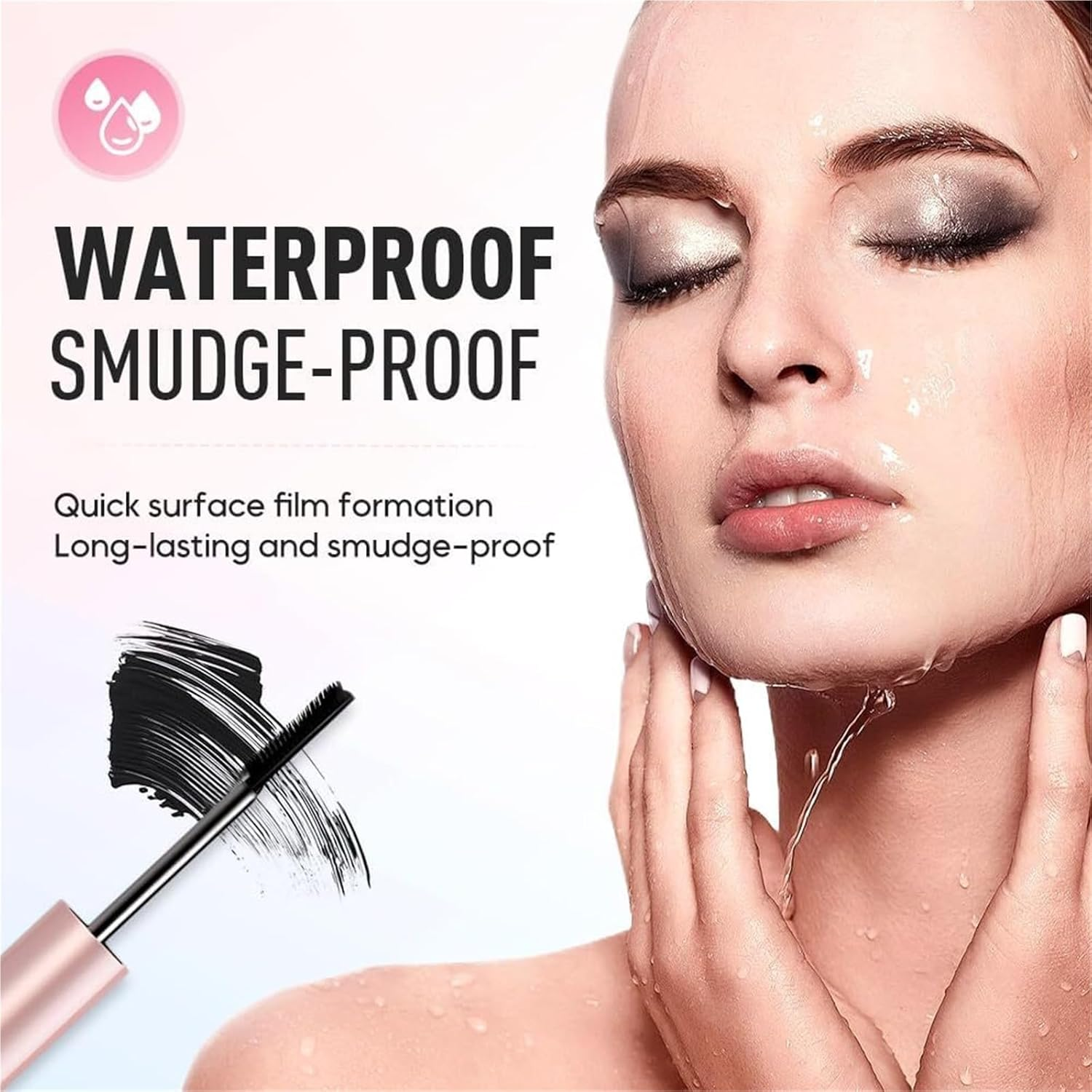 Comparison K Mascara, Comparisonk Mascara, Tubing Mascaras, 2025 Black & Brown Duo for Lash Makeup, Waterproof & Sweatproof Long Lasting Non-Smudged(Brown) image number 2