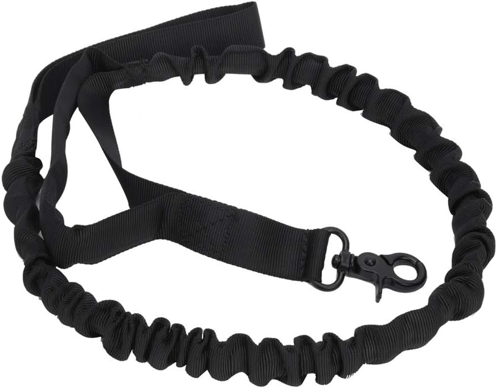 EVTSCAN Dog Traction Rope, Outdoor Tactics Nylon Training Elastic Pet Dog Traction Leash Rope for Walking Camping(Black) image number 5