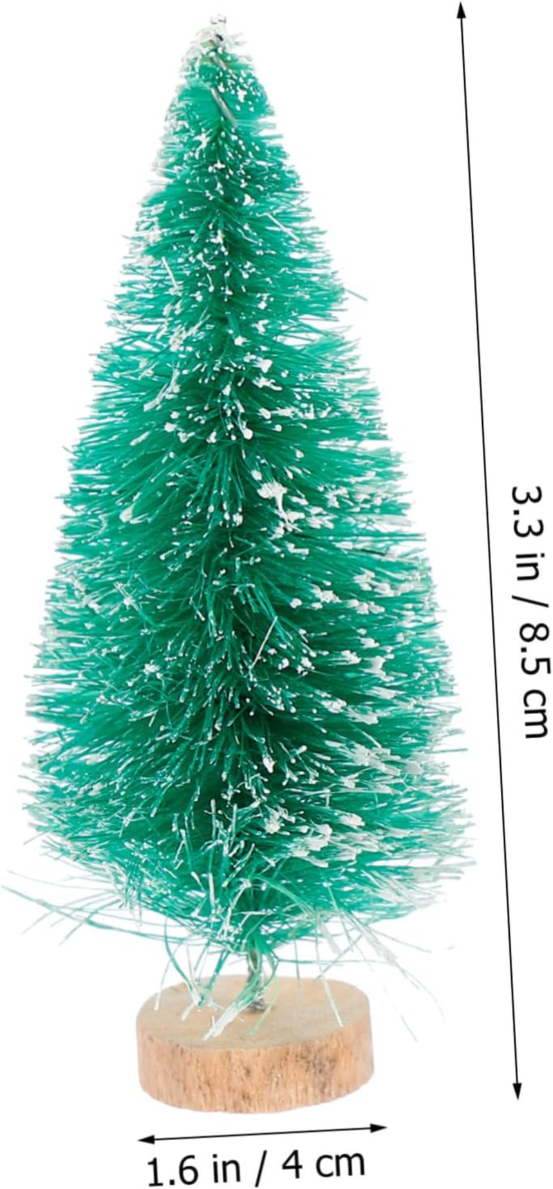 Mini Christmas Tree Box 12 Pcs Set PVC Christmas Decor Ornament Adornment for Home and Party image number 3