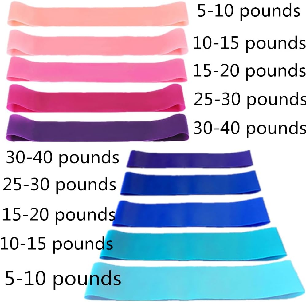 Elastic Band Sensory Chair Bands Chair Stretchy Bands Elastic Bands for Classroom Chair Stretch Bands Yoga Band Chair Elastic for Yoga, Dancing Assistance and Rehabilitation 10 Pcs Loopunk image number 3