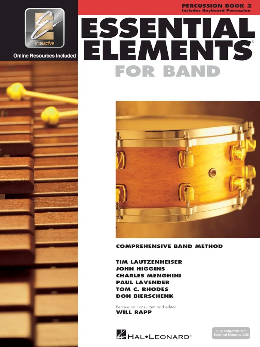 Hal Leonard Essential Elements for Band Percussion Book 2 with EEI: Percussion/Keyboard Percussion