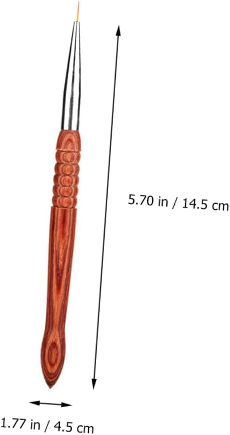 SAFIGLE 3 Pcs Nail Art Liner Brush Durable Nail Design Painting Pens for Detailed Artwork for Home and Professional Use image number 2