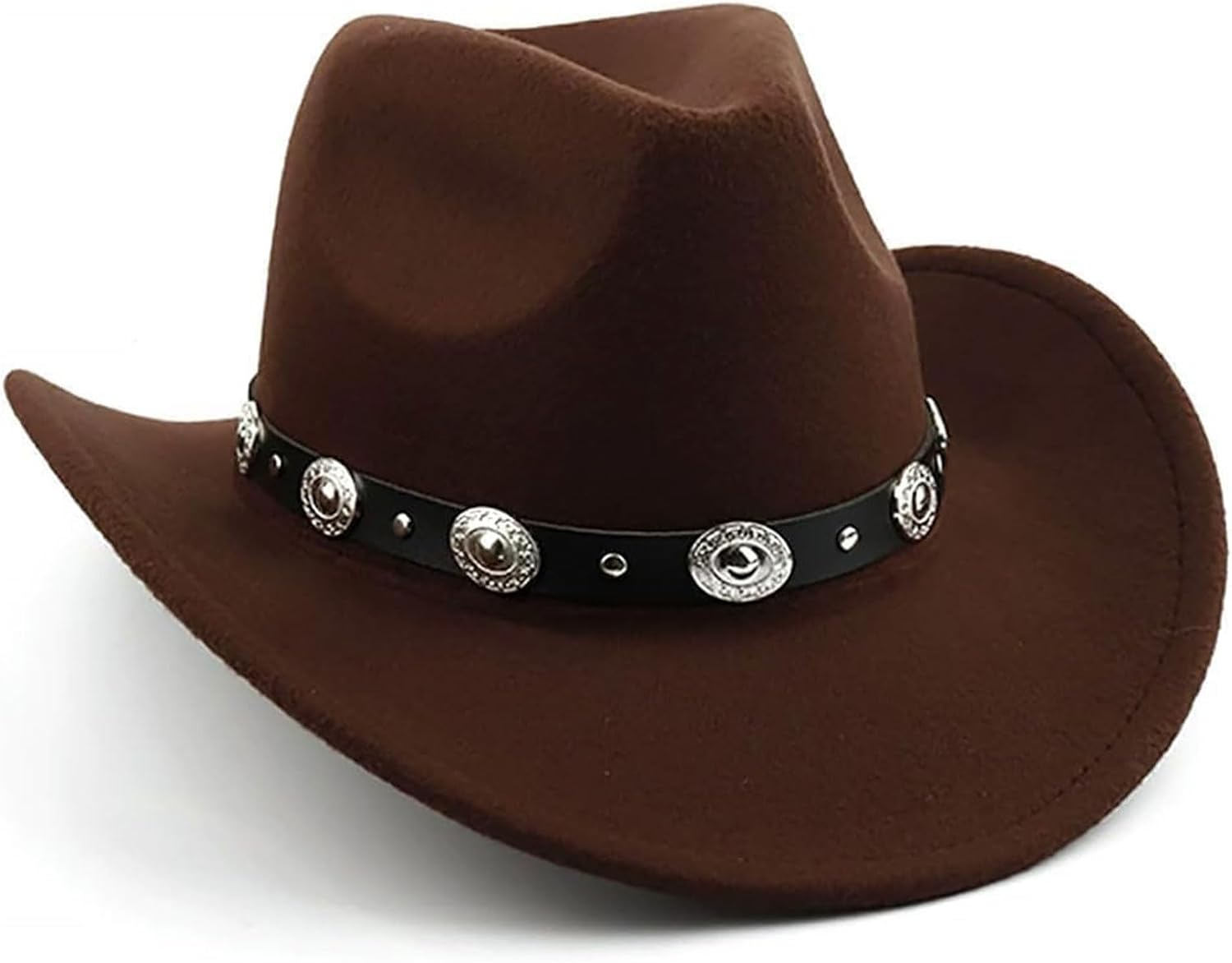 Povtor Western Cowboy Hat,Fedora Hat,Felt Wide Brim,For Men Women Shading,Outdoor