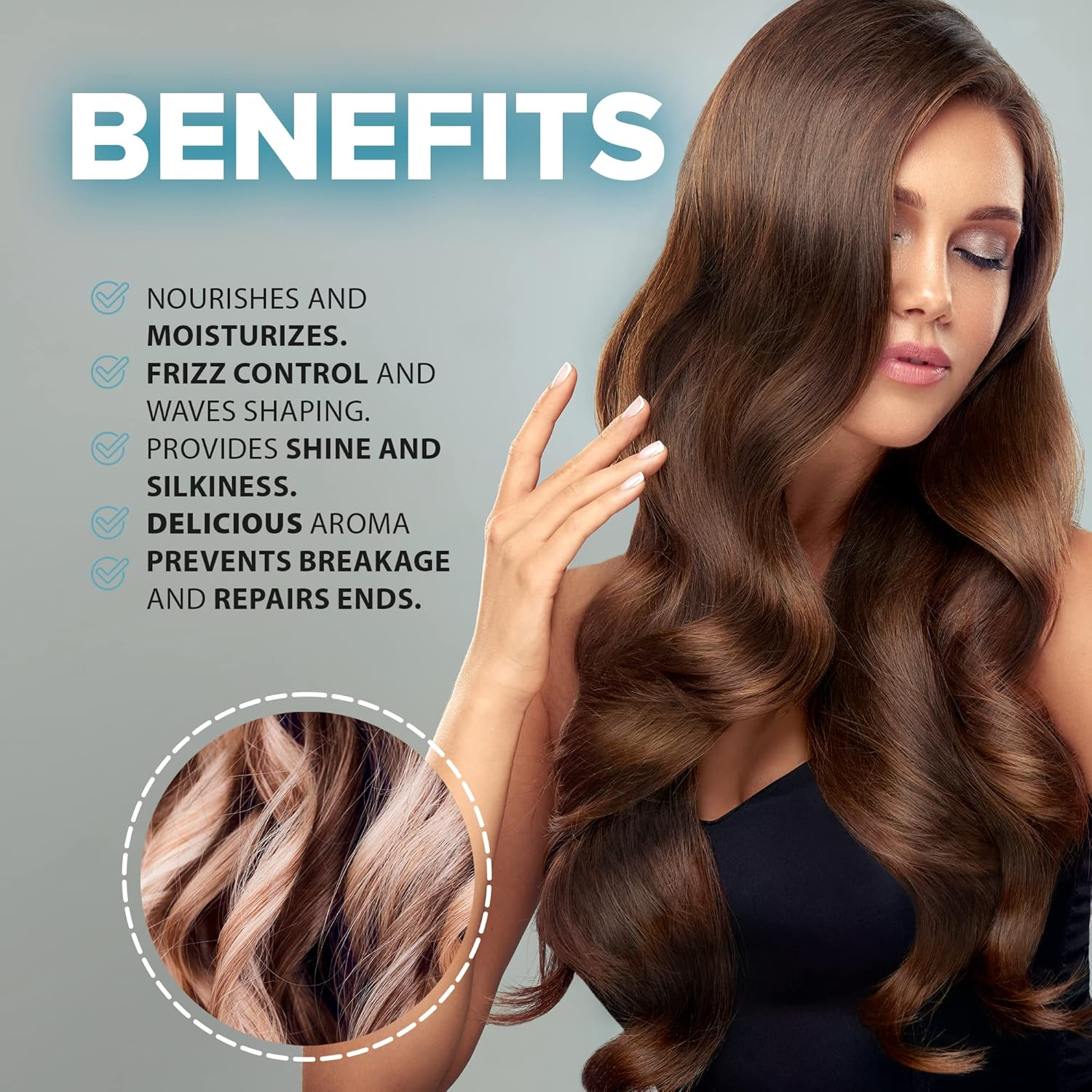 Kalive 2Style Hair Mask 8 Oz Repair & Hydrate, Deep Moisturizer, Made with Keratin, Collagen, and Wheat Germ image number 1