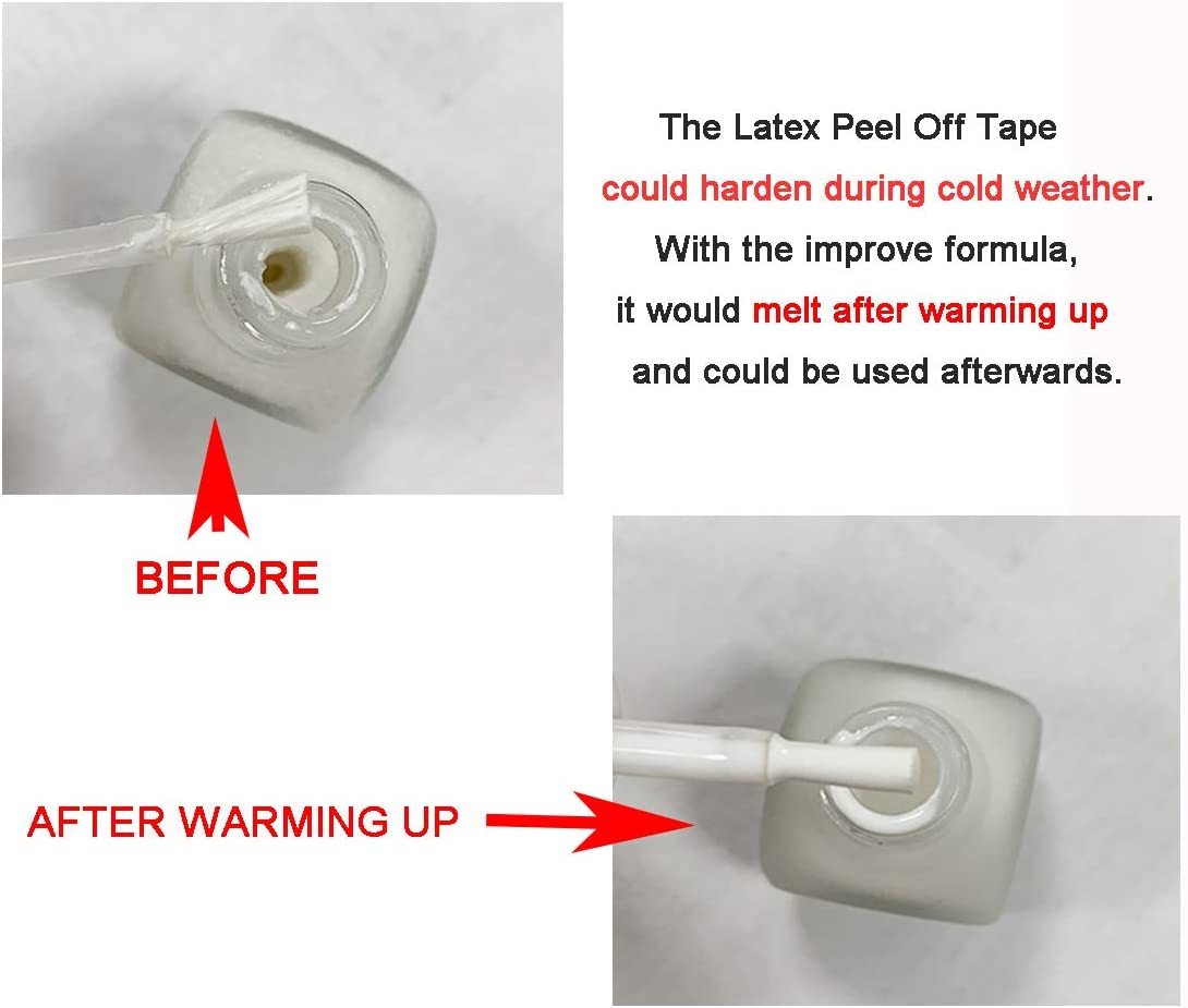 AIMEILI Liquid Latex Peel off Tape Odorless Cuticle Guard Polish Barrier Skin Protector for Nail Art 15 Ml 0.5 Fl OZ image number 5