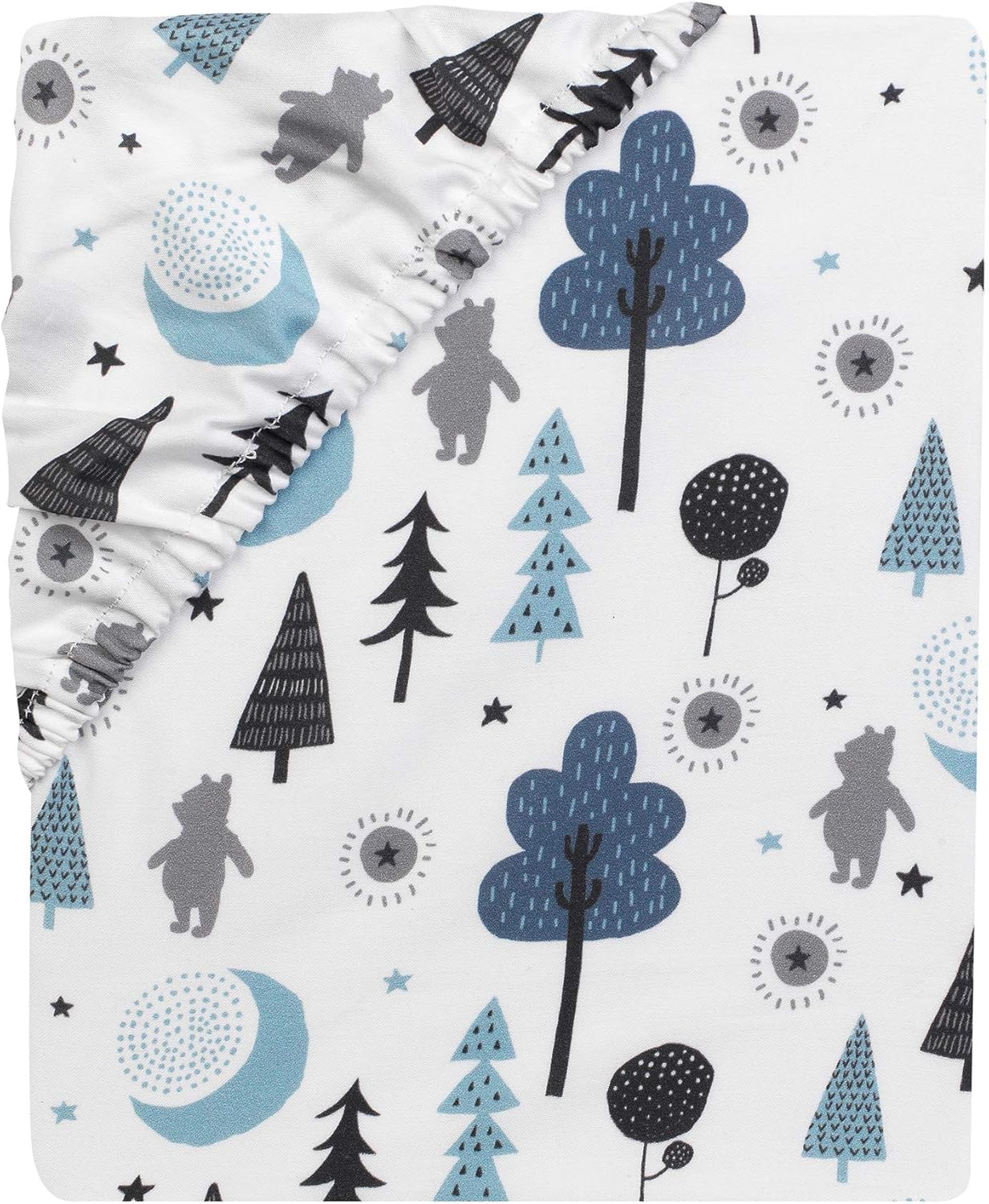 Lambs & Ivy Forever Pooh Fitted Crib Sheet, Multicolor image number 4