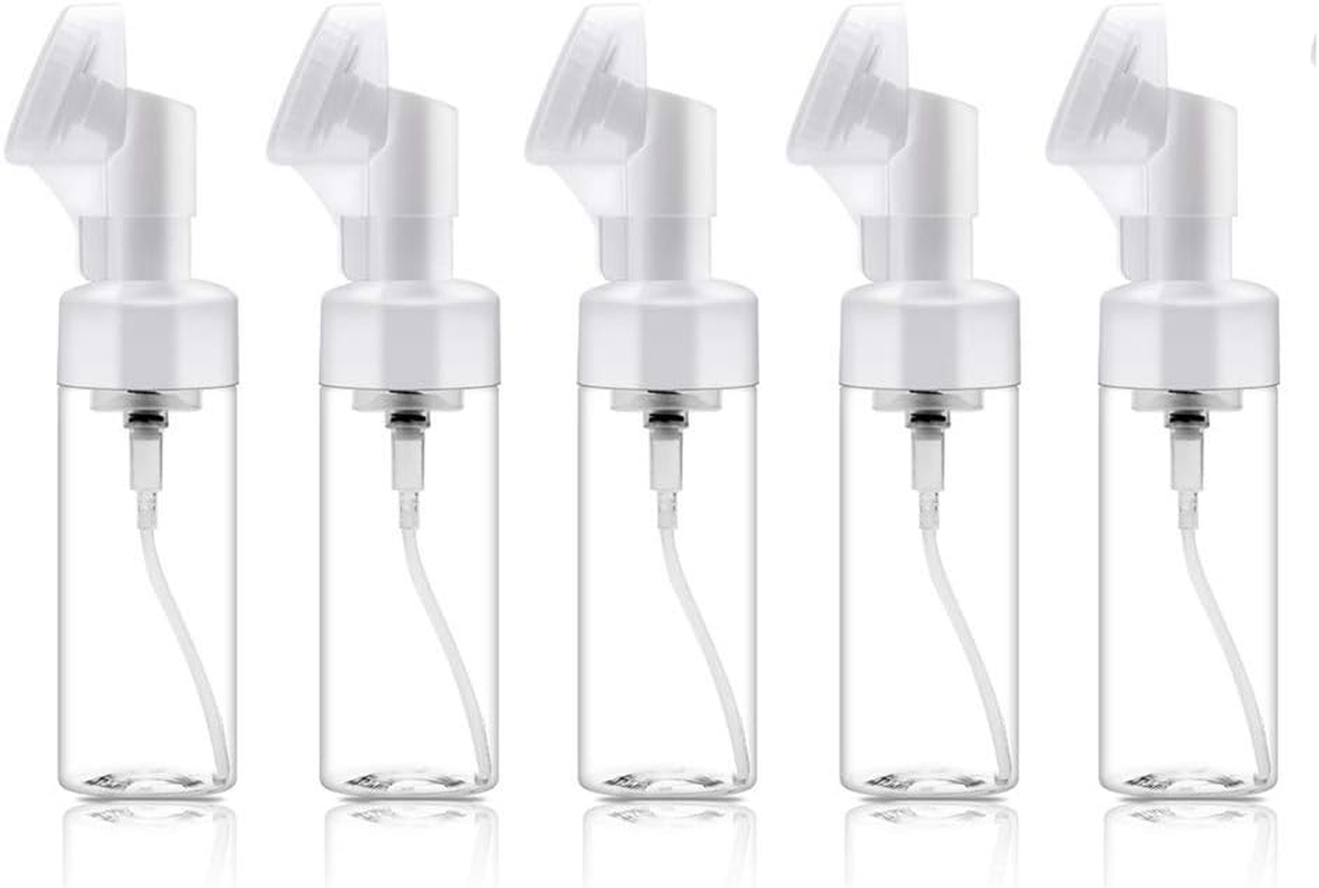 5PCS Foaming Soap Dispensers Pump Bottles Empty Foam Foamer Dispenser Pump Bottles (100Ml,Blue)