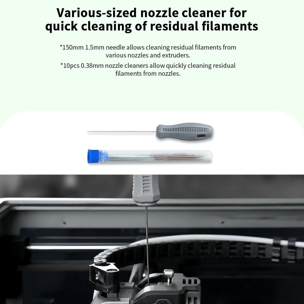 Official Creality 3D Printer Tools Kit, 74 Pieces 3D Printer Tool Wrap Kit Pro 3D Printer Accessories with Storage Bag for 3D Printer Nozzle Cleaning Removing Model Processing Multi-Purpose Tool Box image number 6