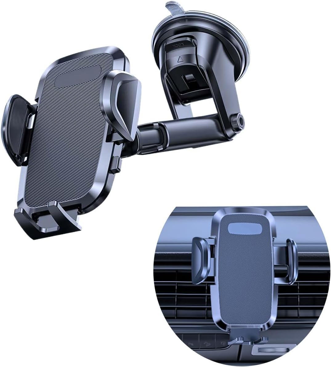 Phone Holder Car Mount for Iphone [Powerful Suction] Phone Mount for Car Dashboard Windshield Air Vent Universal Accessories Automobile Phone Holder for Iphone 15 Pro Max 14 13 XR XS for Samsung image number 4