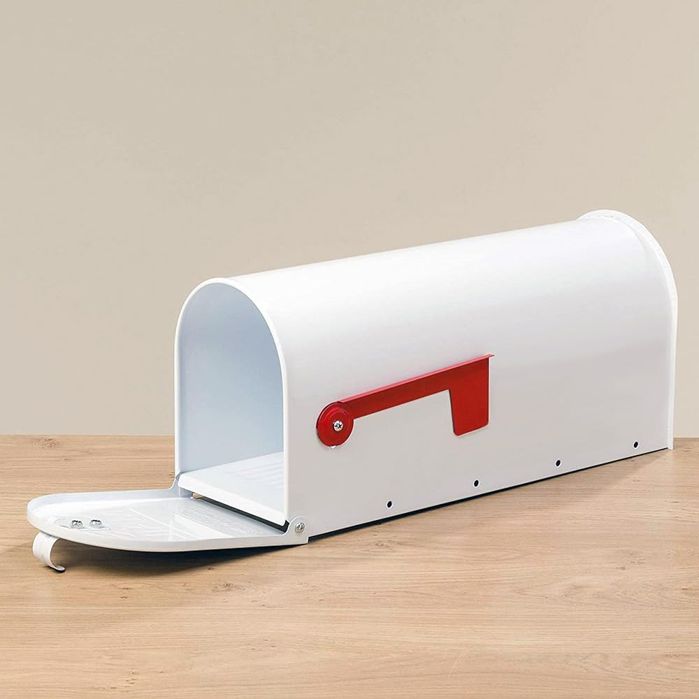 Letterbox Mailbox White US Style Vintage American Mail Letter Box image number 2