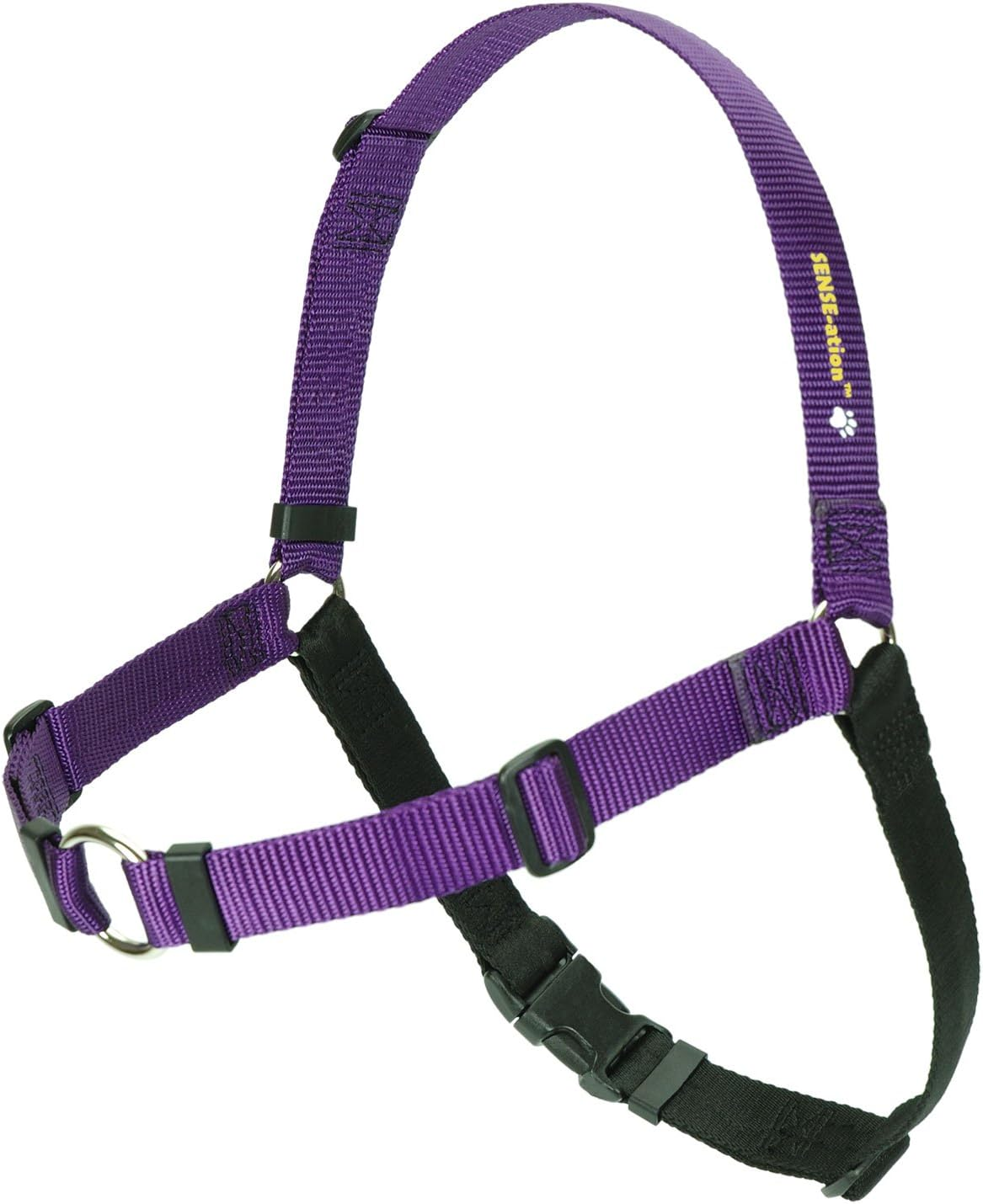 Sense-Ation Harness, No-Pull Dog Harness (Purple, Large Wide image number 1