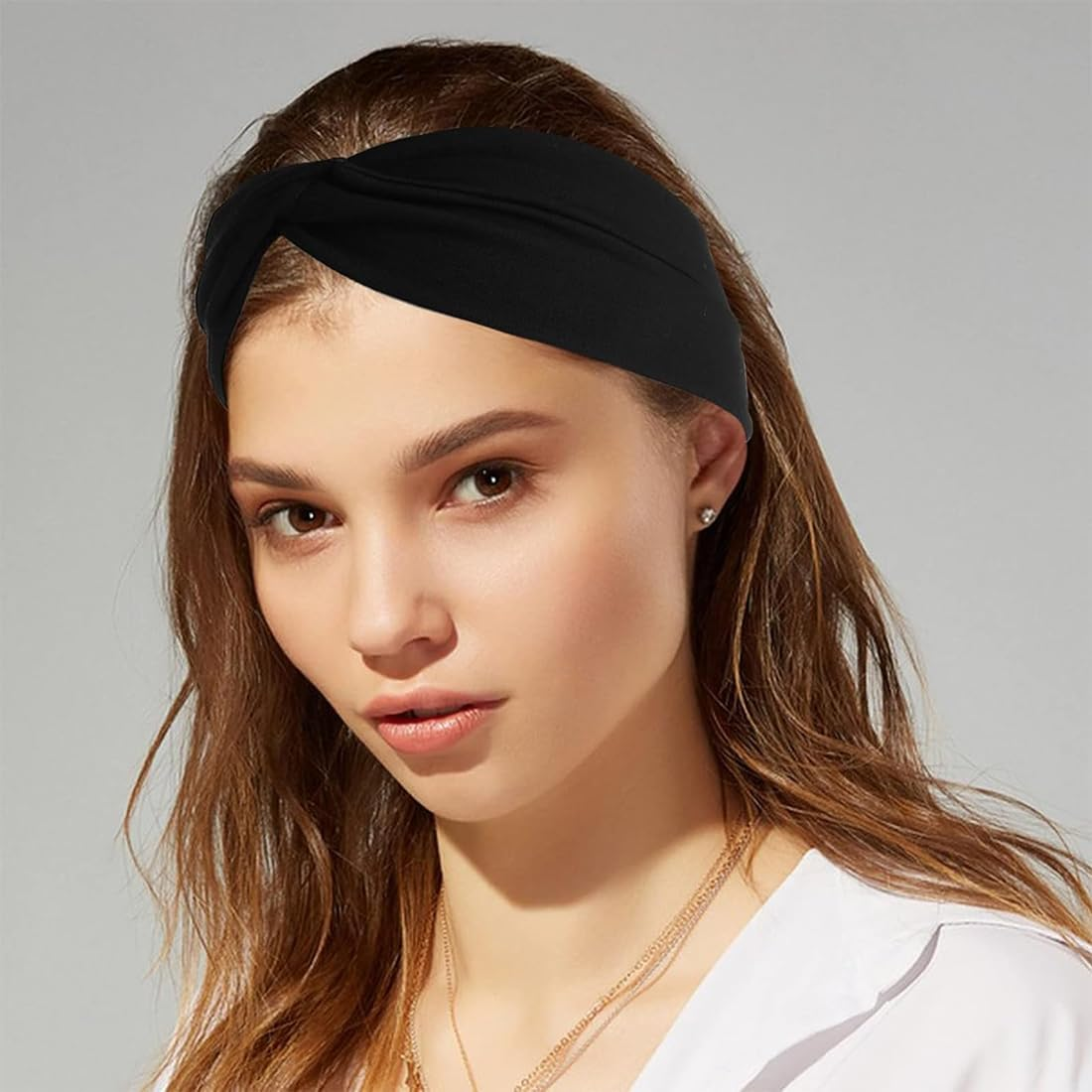 Aililong Elastic Hair Bands Girls, Children'S Headbands Thin Summer Non-Slip Training Yoga Headband Women Girls image number 3