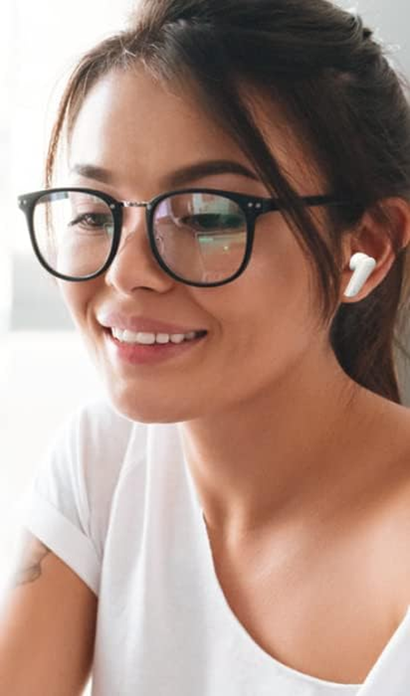 ABTWS-005-B Bluetooth Headphones True Wireless ANC White