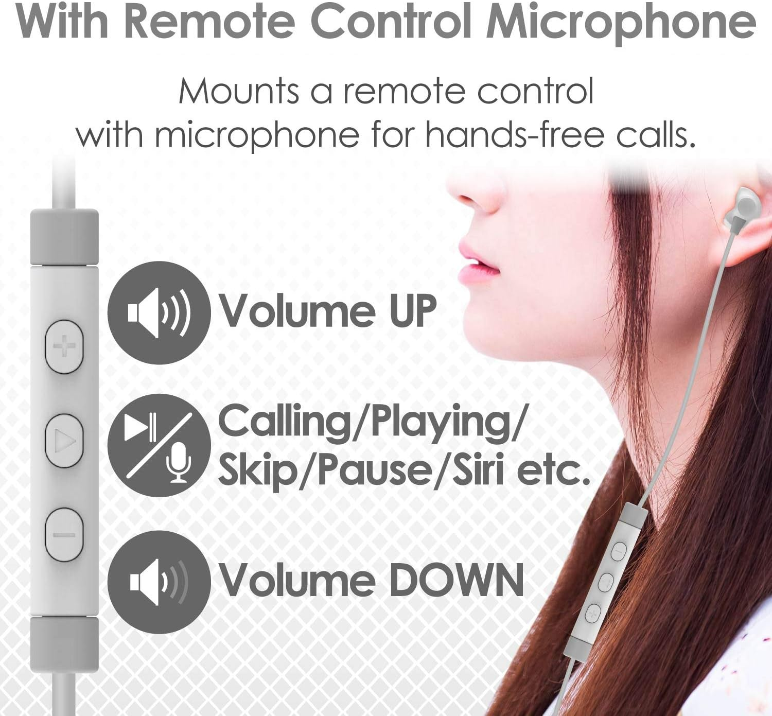 Elecom EHP-LF12CMXWH Lightning Earphones, Iphone 0.4 Inch (10 Mm) Driver, Fast Music, F12C Series, Microphone Included, White image number 5