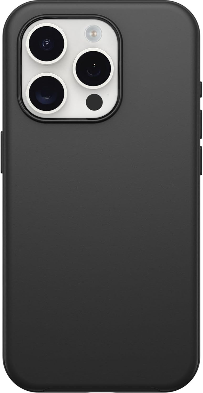 Otterbox Iphone 15 Pro (Only) Symmetry Series Case - Black, Snaps to Magsafe, Ultra-Sleek, Raised Edges Protect Camera & Screen (Ships in Polybag, Ideal for Business Customers) image number 2