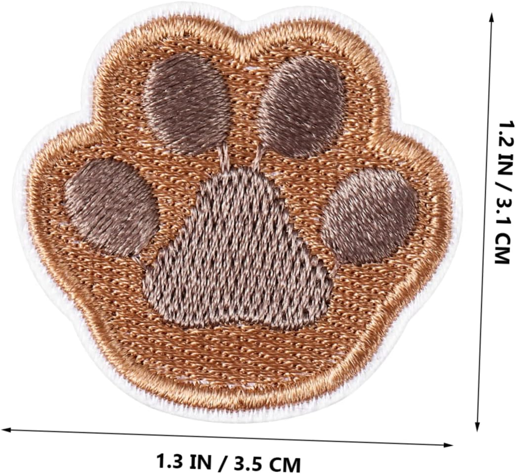 COHEALI 21 Pcs Cute Dog Paw Iron on Patches for Clothing Sewing Cartoon Sew on Patches Paw Print Patches Paw Print Iron on Patches Cat Patch Football Stickers the Dog Bag Polyester