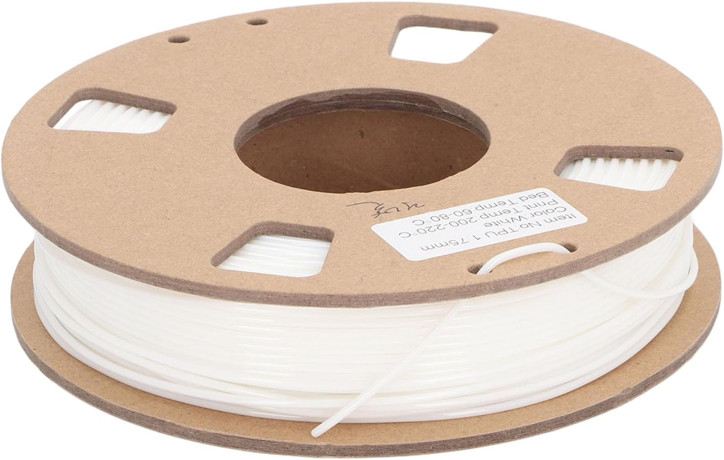 3D Printer Filament, Flexible TPU Filament Bundle White 1.75Mm, 3D Printer Filament Dimensional Accuracy +/- 0.03Mm, 3D Printing Filament for Shoe Soles, Watch Bands, Drone Parts image number 3