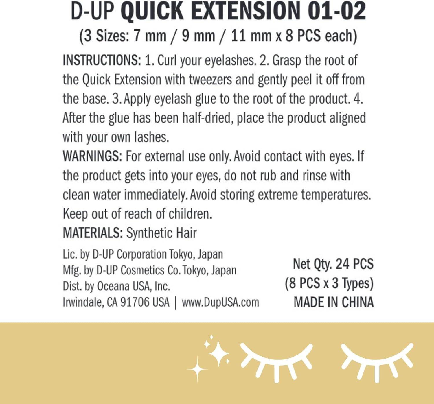 D-Up Quick Extension 01 (8 Pieces Each) image number 3