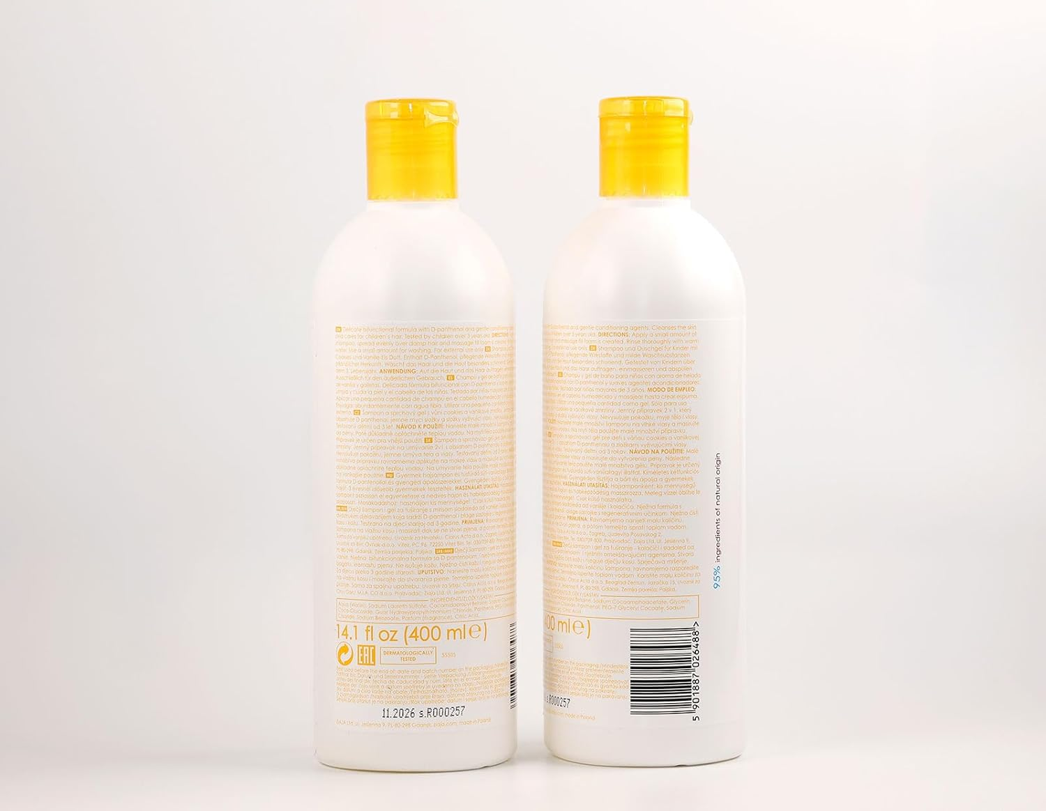 Ziaja Cookies 'N' Vanilla Shampoo & Shower Gel 417Ml image number 3