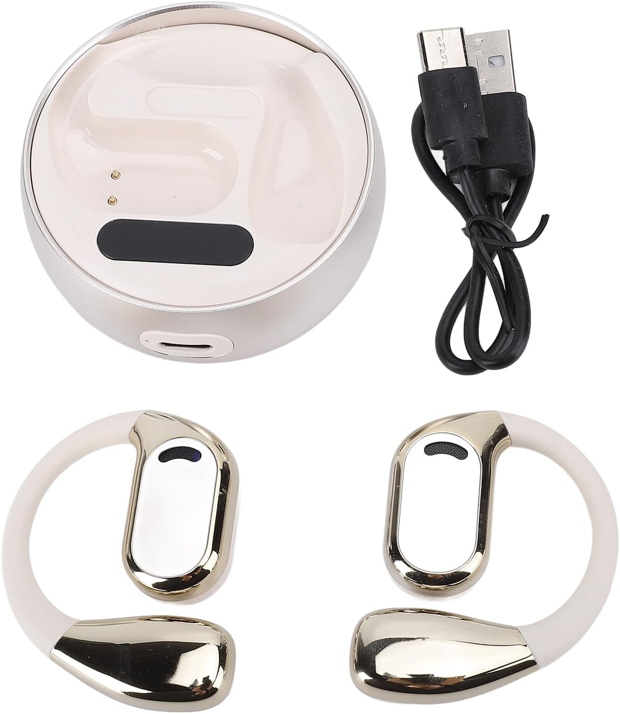 Jiawu Real-Time Translation Earbuds, Comfortable Design, Voice Translator Earbuds, Multifunctional Operation for Business and Travel image number 1