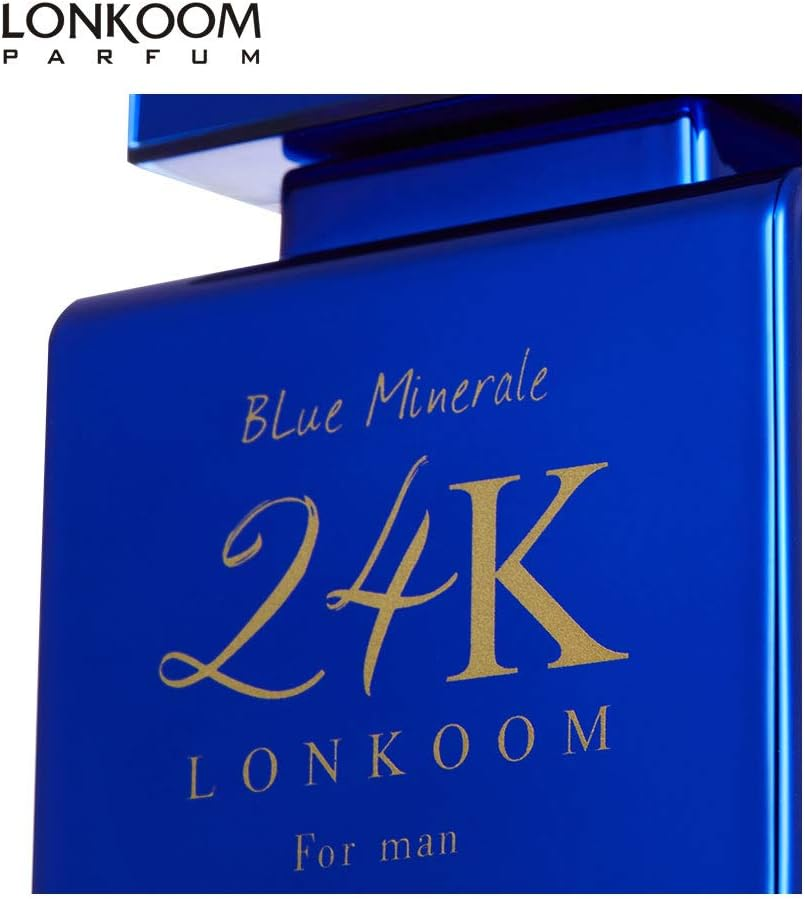 Lonkoom 24K Blue Minerale for Men 3.4 Oz EDP Spray image number 3