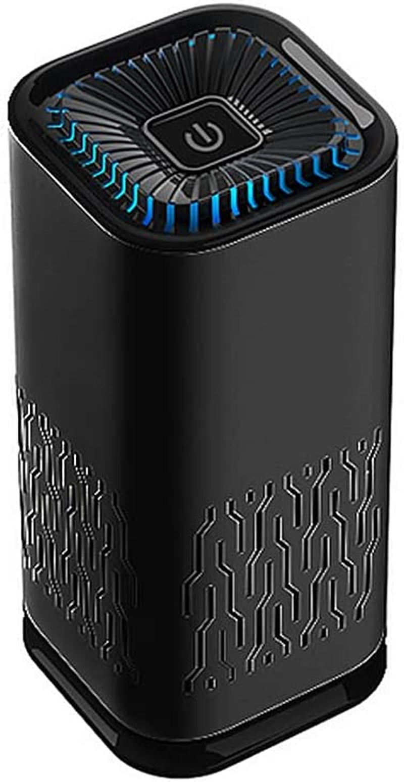 Car Air Purifier Ionizer, 3 Million Negative Ions for Smokers, 36Db Quiet Portable Ionic Air Purifiers for Room Removes Dust Pet Odors Pollen Household Small Fresh Air Maker (Black)
