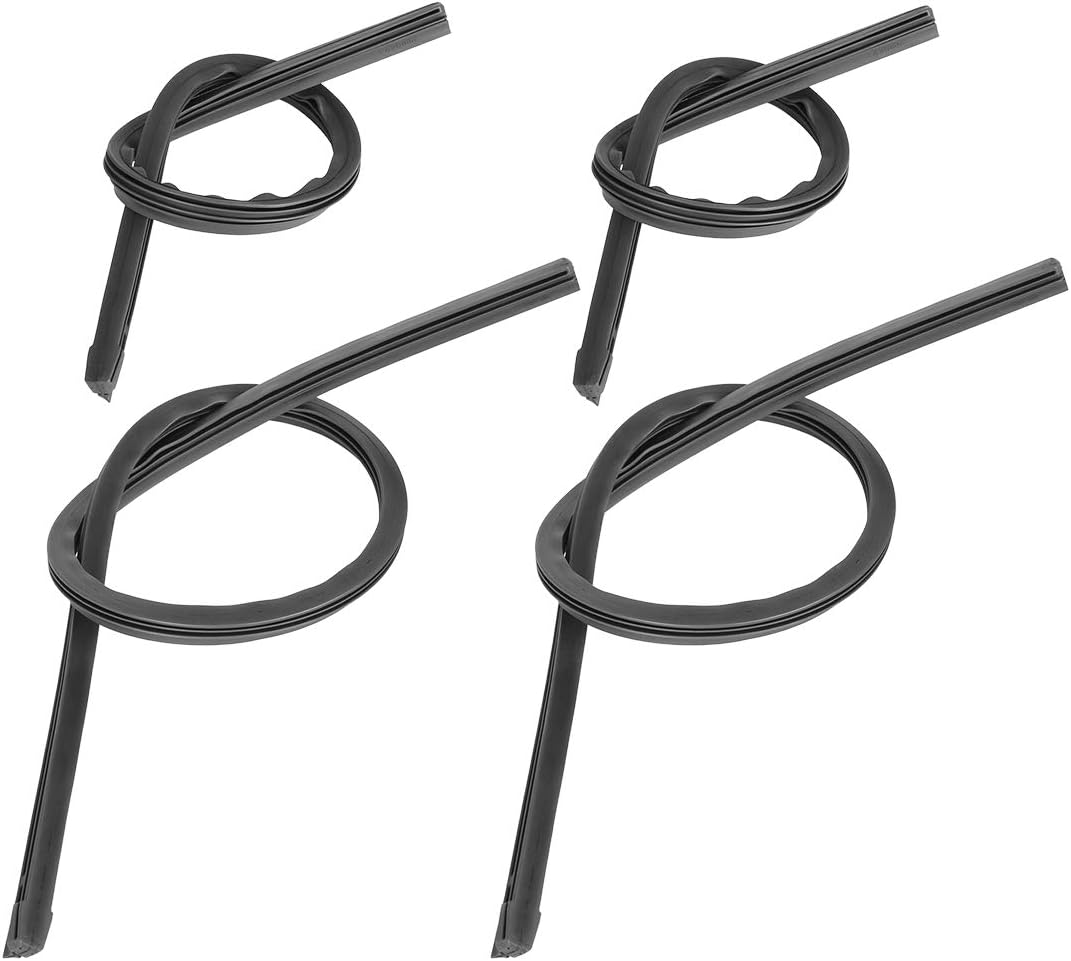 X AUTOHAUX 4Pcs 425Mm 650Mm 17" 26" 8X10Mm 3 Section Car Windshield Wiper Blade Refill image number 3