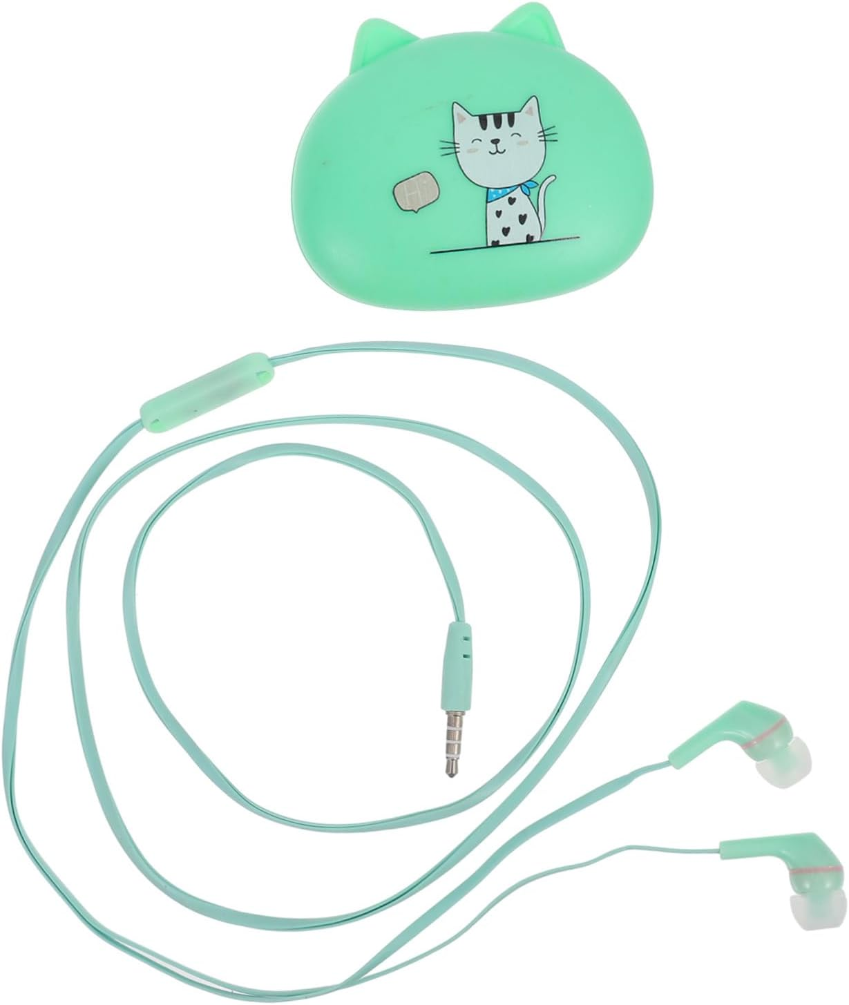 Jojofuny Wired In-Ear Earphones with Microphone for Phones Ergonomic Comfortable Fit Wired Earbuds with Music and Call Control Stylish Green Design for Everyday Use image number 2