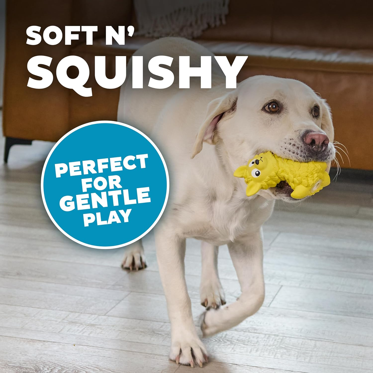 Outward Hound Tootiez Llama Grunting Rubber Dog Toy, Large