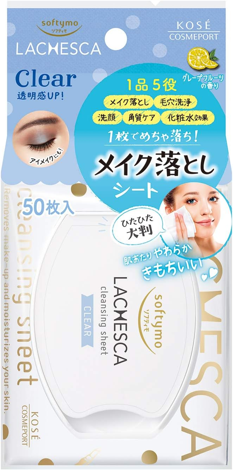 Softymo Lachesca Water Cleansing Sheet, Clear, 50 Sheets X 1 image number 3