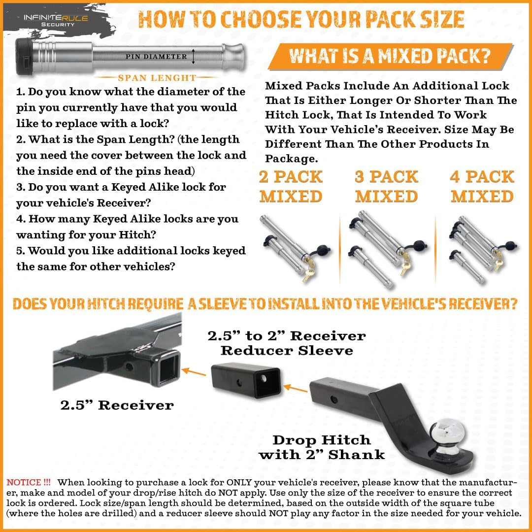 61132 | Hitch Lock for Gen-Y Hitch Mega Duty 10K LB & 16K LB Series - Fits Adjustable Ball Mount Only - Does NOT FIT Vehicle Receiver image number 5