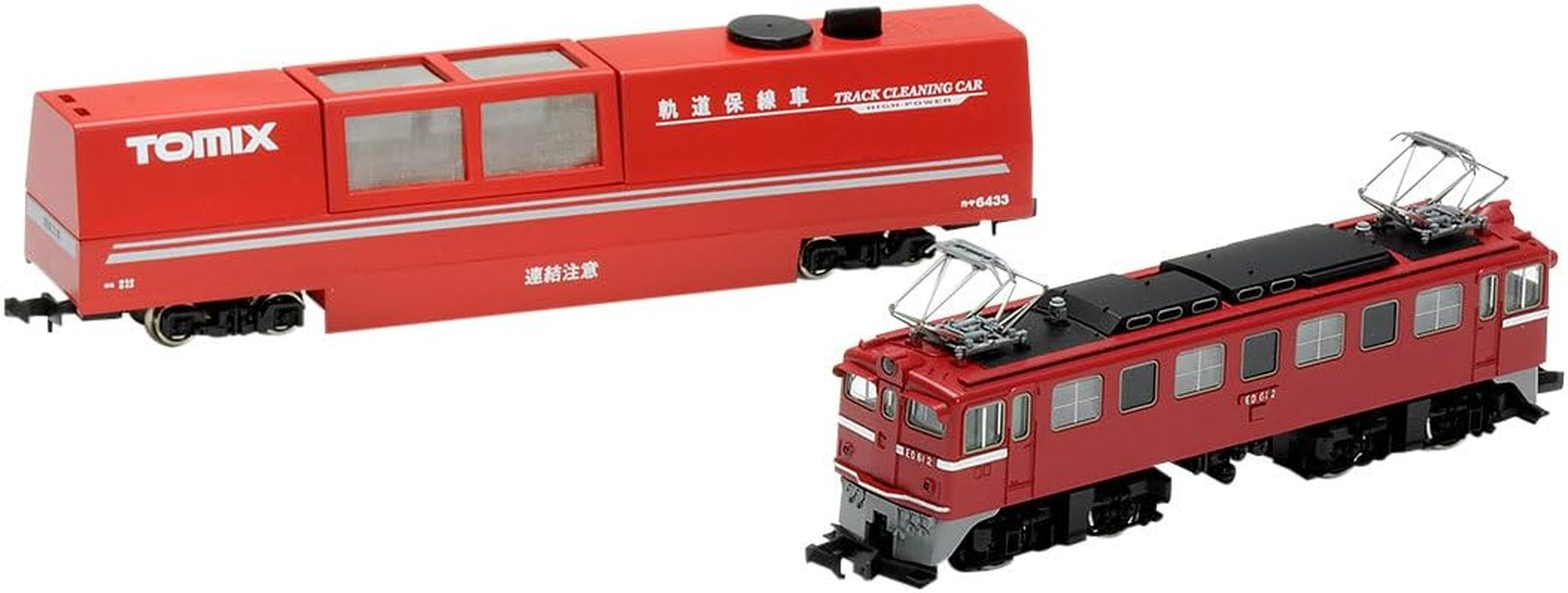 Tomix 6433 Track Cleaning Car Red & ED61 Type Set N Scale 1/150 image number 2