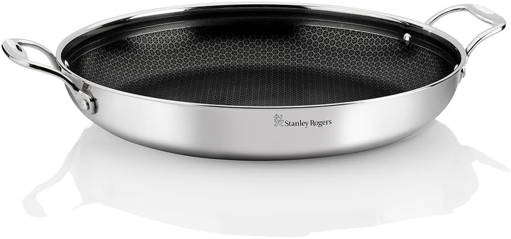 Stanley Rogers Matrix Roasting Pan 36Cm &ndash; Tri-Ply Stainless Steel Non-Stick Cookware for Oven and Induction Cooking &ndash; Premium Kitchen Pan for Roasting image number 4