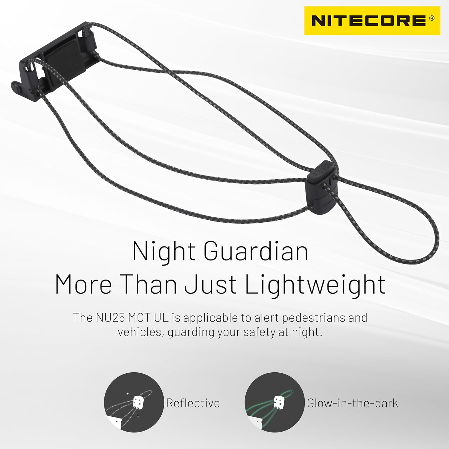 Nitecore NU25 MCT 400 Lumen Ultra Lightweight Multiple Color Temperatures Outdoor Headlamp USB-C Rechargeable Headlight Tag (Ultra Lightweight Headband) image number 1