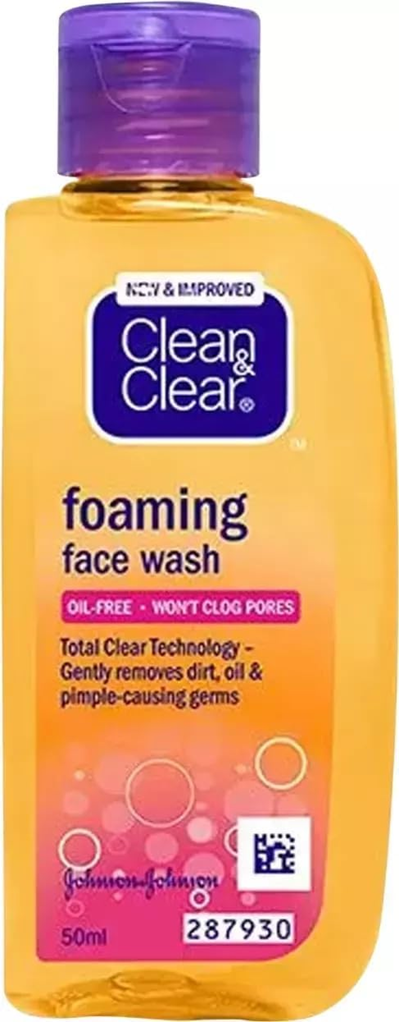 Clean & Clear Foaming Facial Wash (50 Ml) (Pack of 3) image number 1