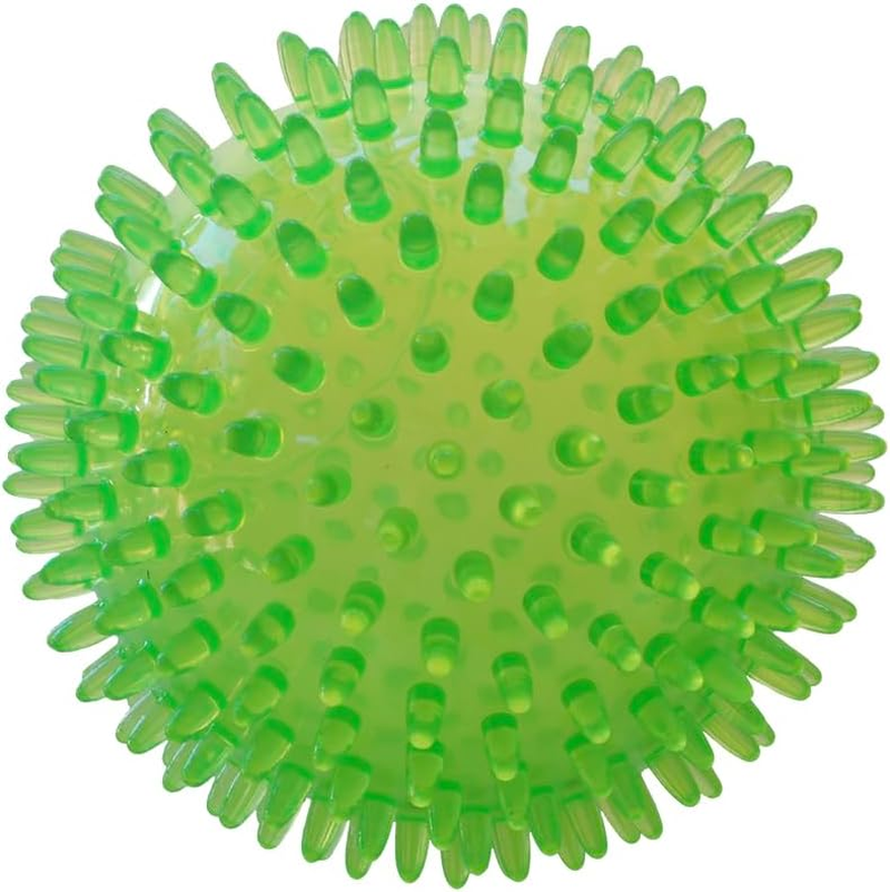 Ruff Play Spiky Ball Dog Toy, 13Cm, (6 Pack), Blue & Green - Dog Teething Toy, Durable Chew Balls, Spiky Ball, Non-Toxic Rubber, Aids Dogs Dental Health image number 1
