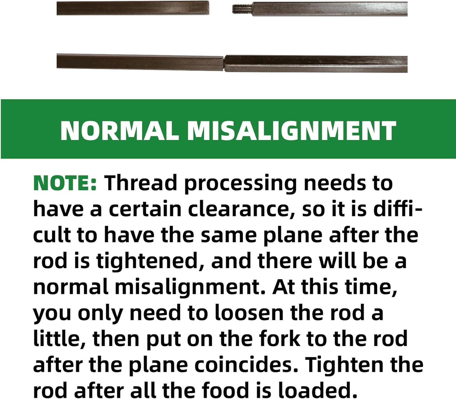 Universal Replacement Rotisserie Kit USB AAA Batteries DC 5V Quick Install Portable Spit Grill Outdoor Camping BBQ Heights Adjustable Length Cooking Tool Roaster Accessories Chicken(90-D) image number 2