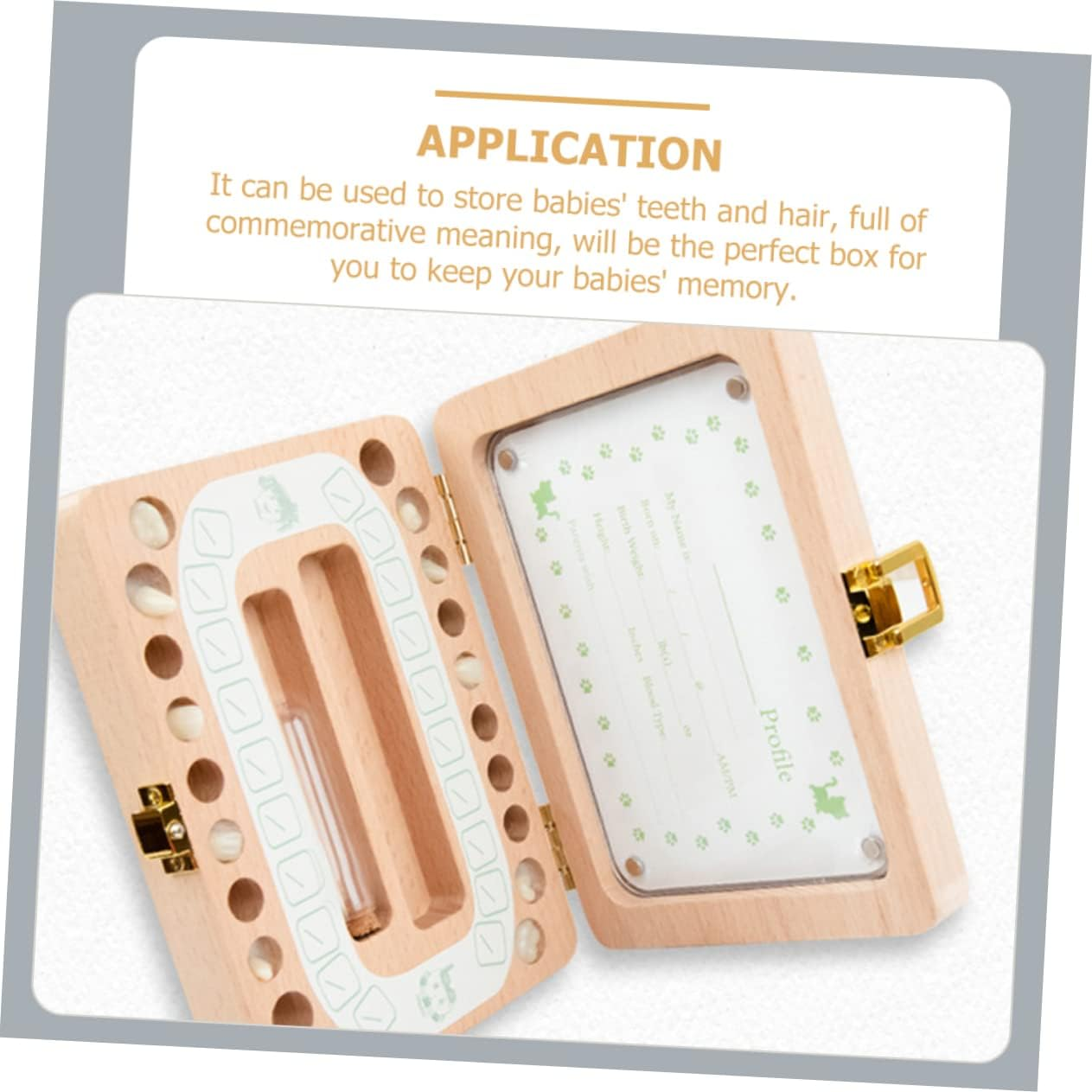 Wooden Boys and Girls Tooth Box Lost Tooth Storage Case Smooth Surface for Safe Use Portable Keepsake for Christmas Birthday Year image number 3