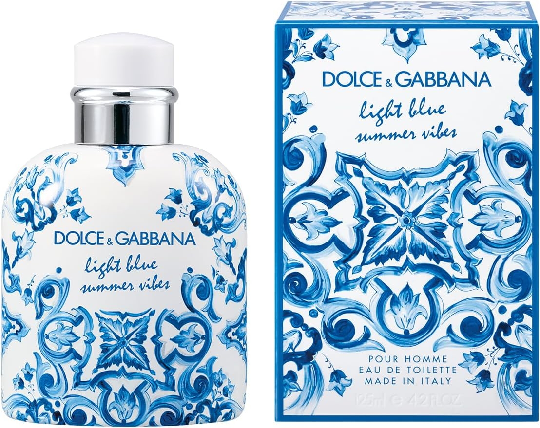 Dolce & Gabbana Men'S Light Blue Pour Homme Summer Vibes EDT Spray, 125 Ml image number 1
