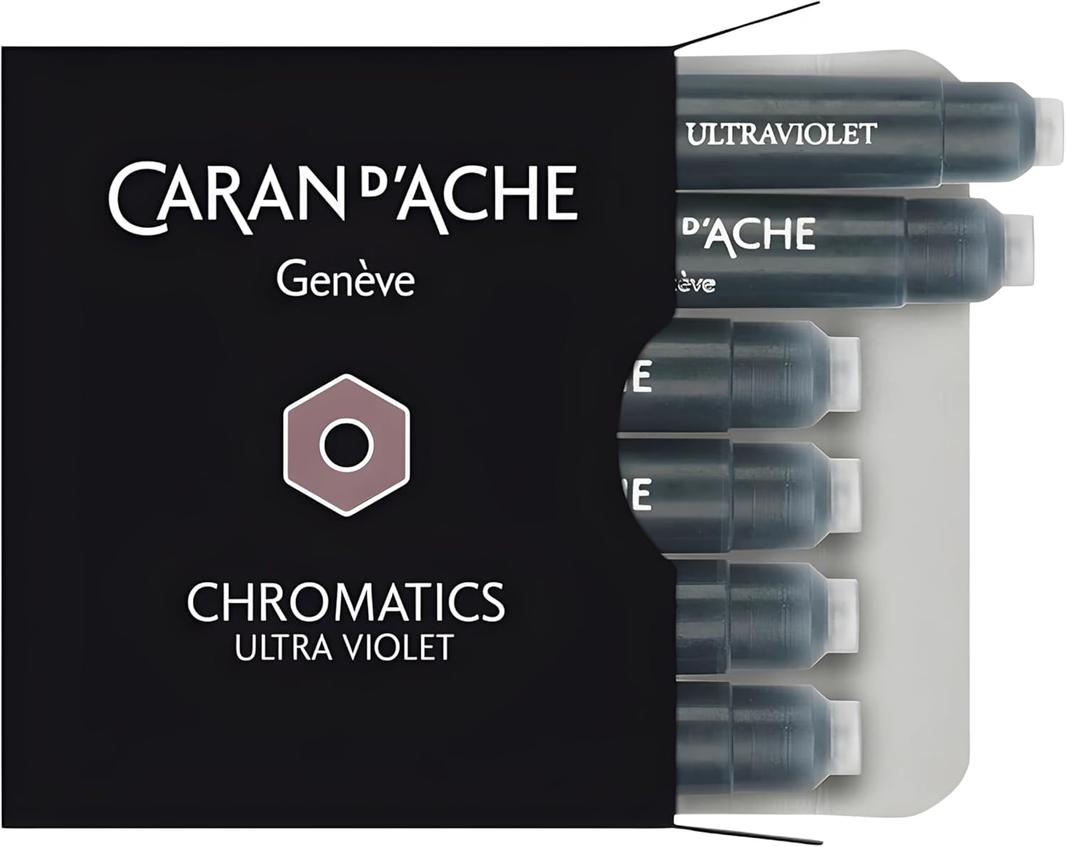 Caran D'Ache CD8021.049 Ink Cartridges - Organic Brown (Pack of 6) image number 2