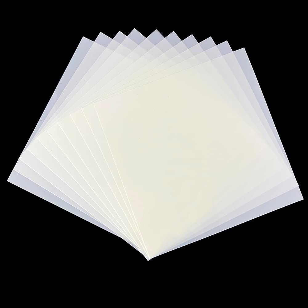 10 Pcs 10 Mil Blank Mylar Stencil Sheets, 12 X 12 Inches Templates Material, Reusable Accetate for Crafts, Clear Plastic Sheets, Mylar Template image number 6
