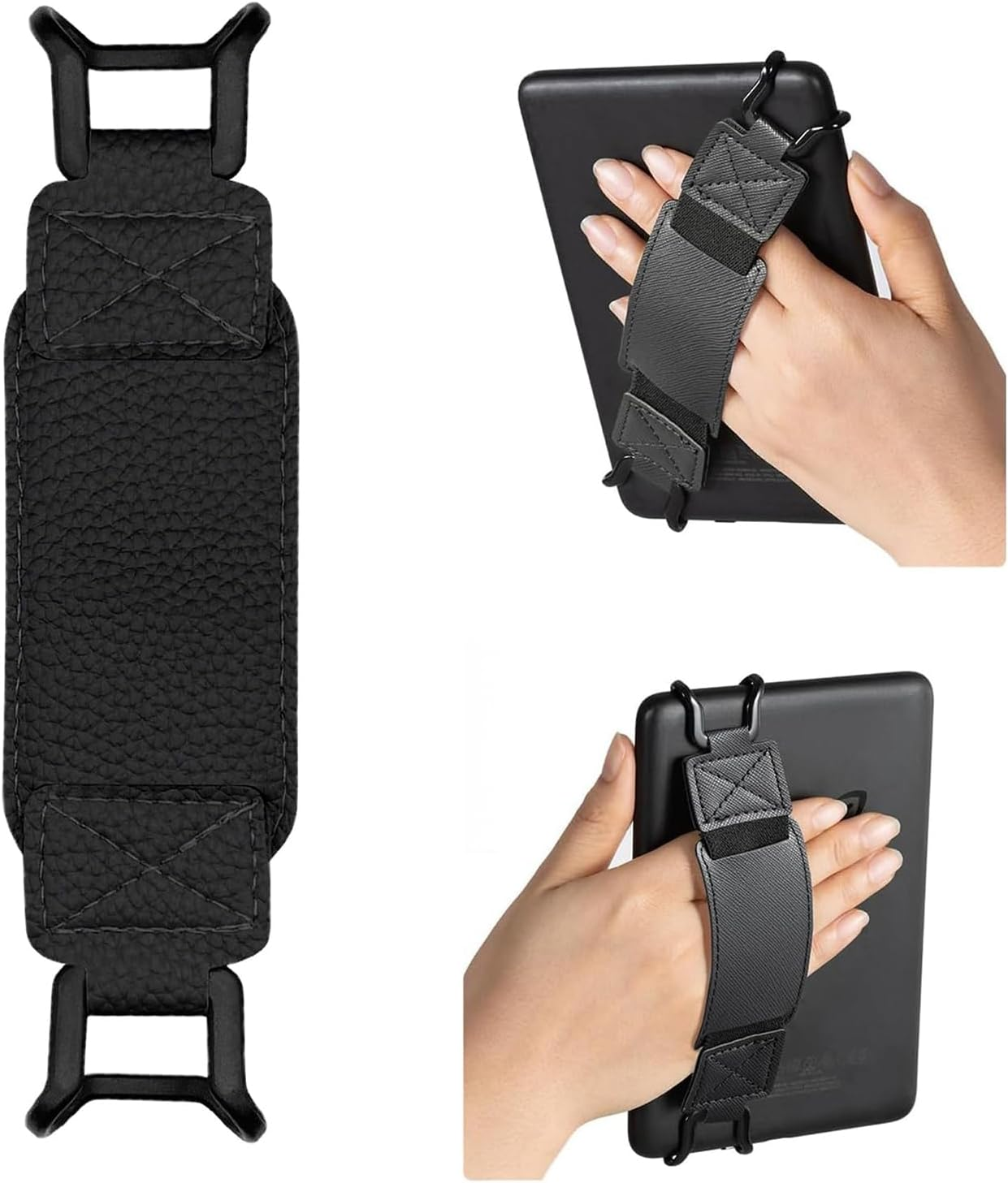 Kindle Hand Strap, Strapsicle Kindle, Kindle Strap, Black Finger Grip for 6-8" Devices, Secure Grip for Kindle Tab & Mobile, Comfortable Hold for Reading, Commuting & Daily Use, Durable Mobile Grip image number 3