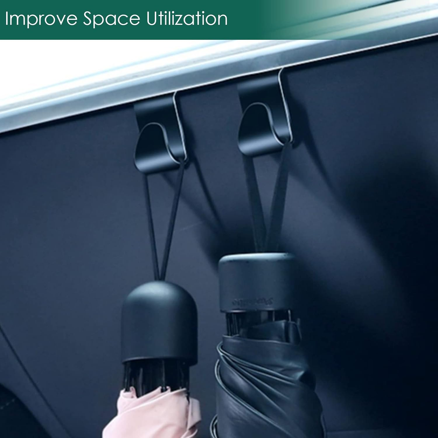 ONKENTET 2PCS Glove Box Hook Compatible with Tesla 2017-2023 Model 3/2020-2023 Model Y Interior Accessories Glove Box Hooks Organizer Bag Holder Portable Storage Hanger Clip Mask Towel Stand image number 4