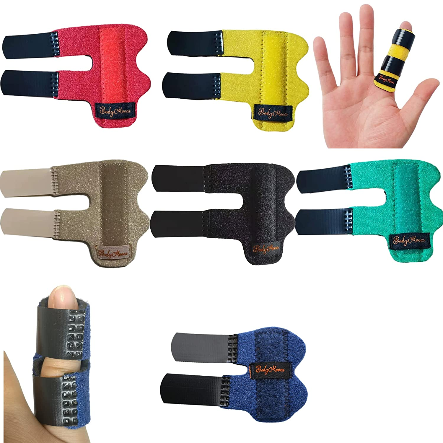 Bodymoves 5 Finger Splints plus 1 Blue Pinkie Splint image number 3
