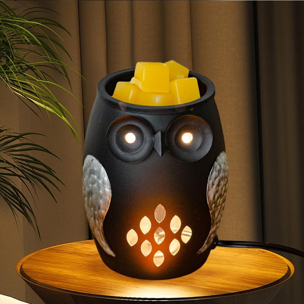 Owl Night Light Dimmable Owl Wax Melt Warmer Candle Melter (Timed Edition UK) image number 3