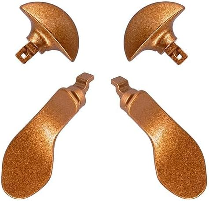 4Pcs Metal Back Paddles for PS5 Dualsense Edge Controller,Rear Paddles Replacement Interchangable Grip Parts for PS5 Dualsense Edge Wireless Controller(White)