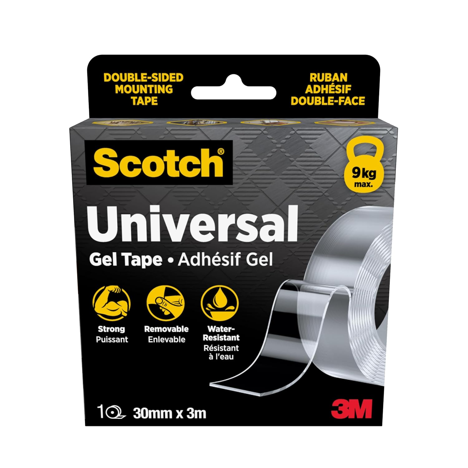 Scotch Universal Gel Tape 420-3030-EU Transparent 30 Mm X 3 M 1 Roll/Pack image number 3